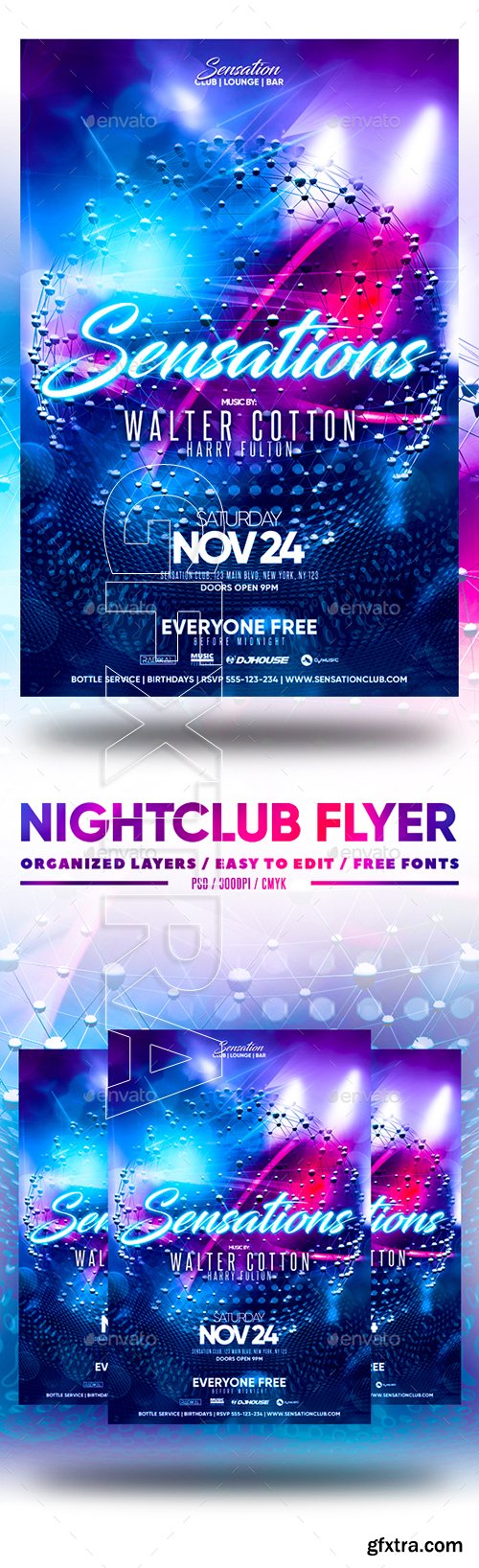 GraphicRiver - Nightclub Flyer 22876292