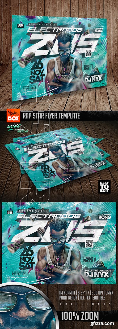 GraphicRiver - Rap Star Flyer Template 22878053