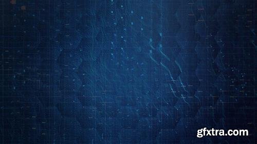 MA - Digital Blue Abstract Patterns Background Stock Motion Graphics 149111