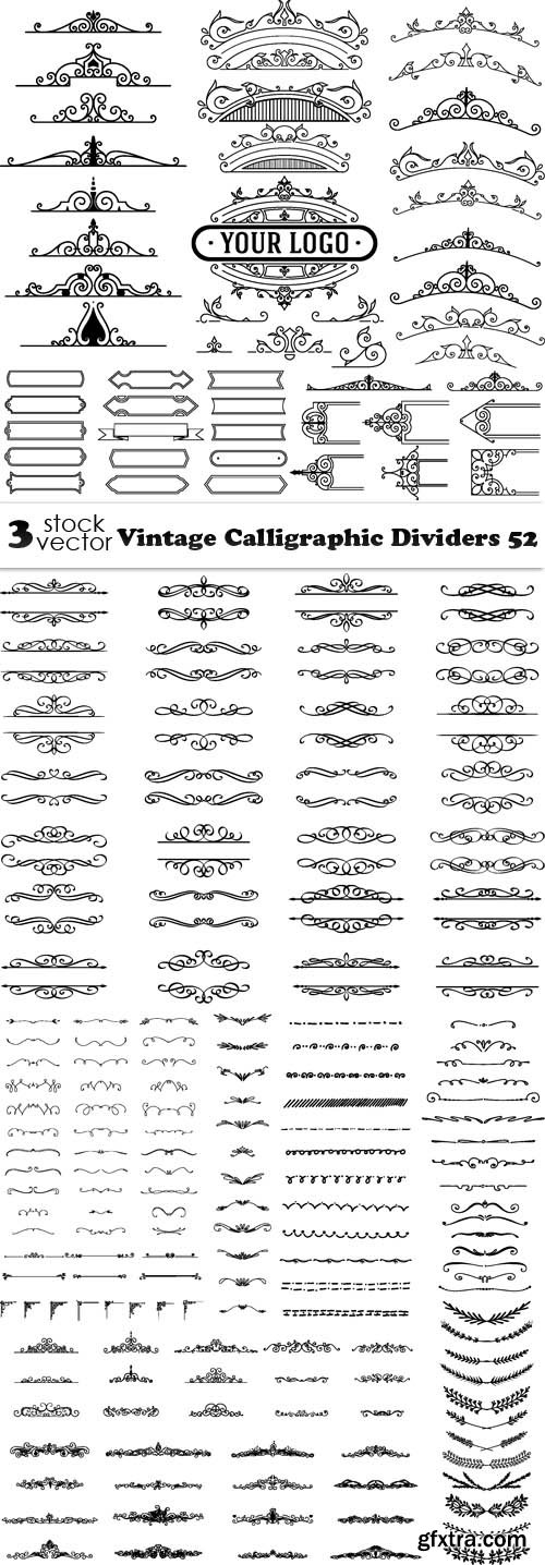 Vectors - Vintage Calligraphic Dividers 52