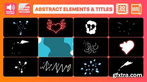 Videohive Flash FX Abstract Elements And Title 22972026