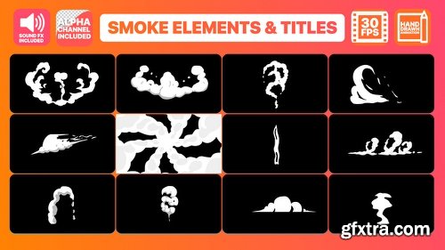 Videohive Hand Drawn Smoke Elements Transitions And Titles 22853380