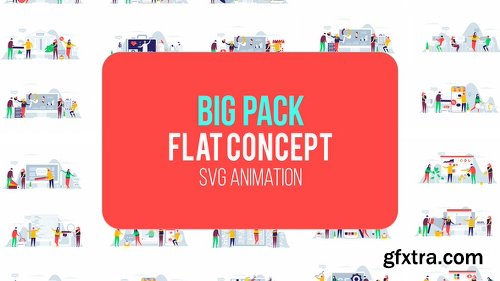 Videohive Big Pack Of Flat Concept 22843740