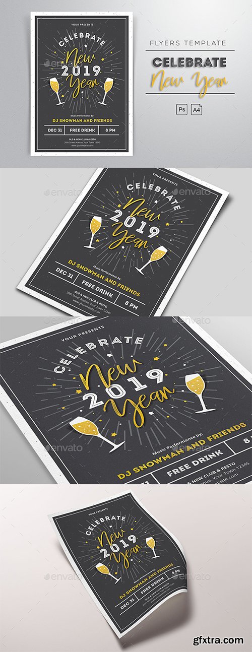 New Year 2019 Flyers 22977993