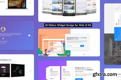 10 Sliders Widget Design for Web-UI Kit