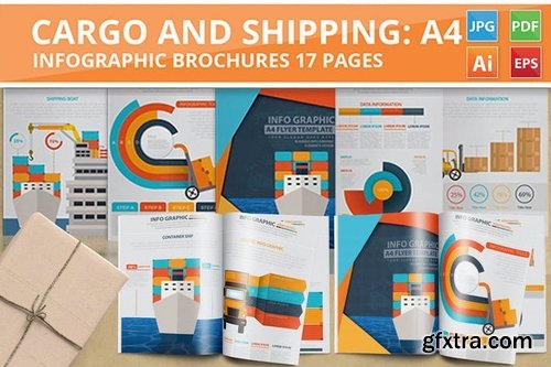 Cargo And Shipping Infographic 17 Pages Design