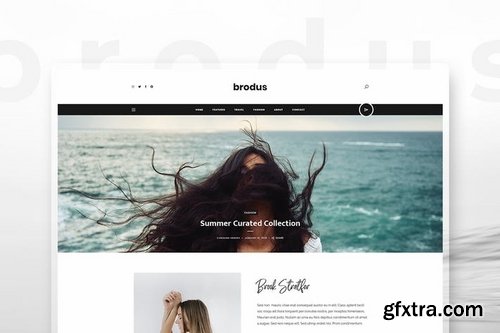 Brodus - Personal Blog Template for Instagrammers