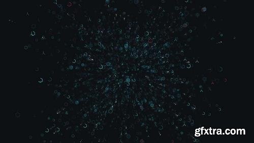 MA - Digital Hexa Space Background Loop Stock Motion Graphics 149116