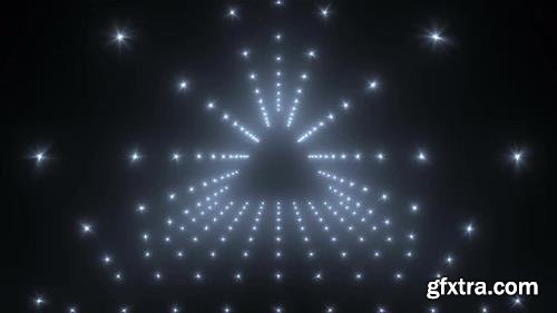 MA - VJ Blinking LED Triangular Tunnel Stock Motion Graphics 149258