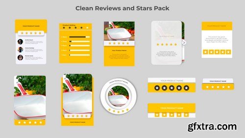 MA -  Clean Reviews And 5-Star Pack After Effects Templates 149789