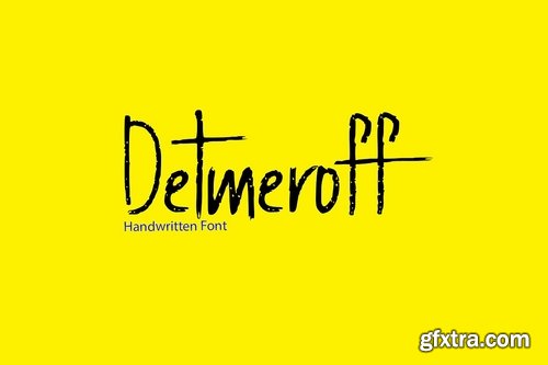 CM - Detmeroff - Handwritten Display Font