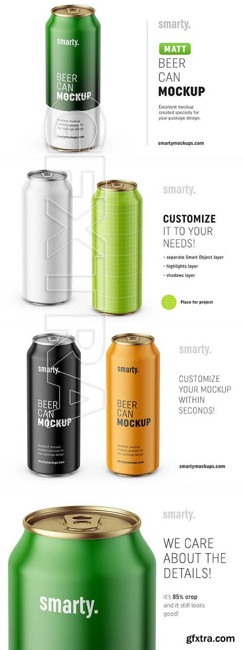 CreativeMarket - Beer can mockup 3210550