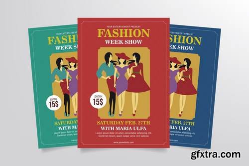 Fashion Week Show Flyer Template Vol. 1