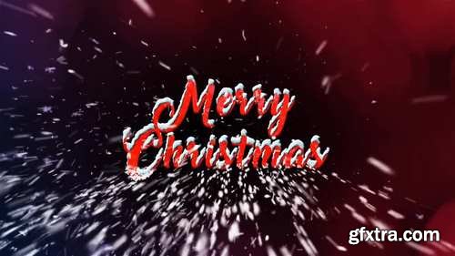 MA - Snow-tipped Merry Christmas Text Stock Motion Graphics 149670