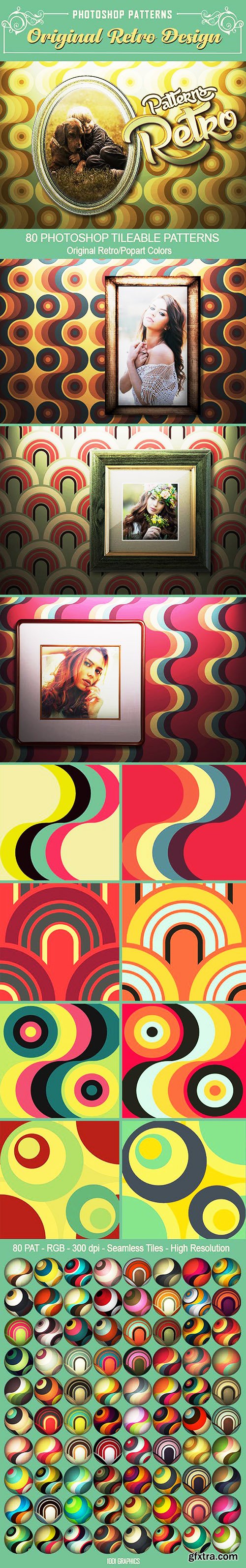 Graphicriver 80 Retro Seamless Tile PS Patterns 22944452