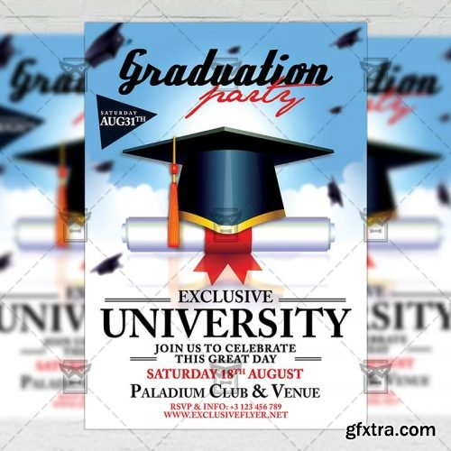 Graduation Flyer - Seasonal A5 Template