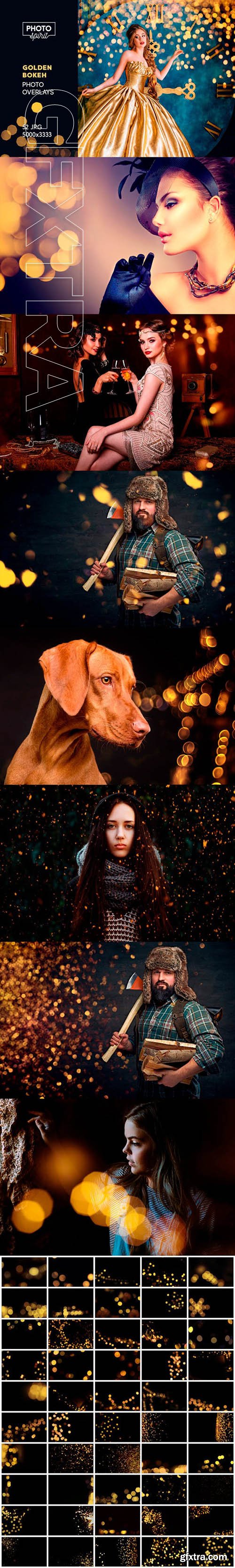 GraphicRiver - Golden Bokeh Photo Overlay Effects 22986453