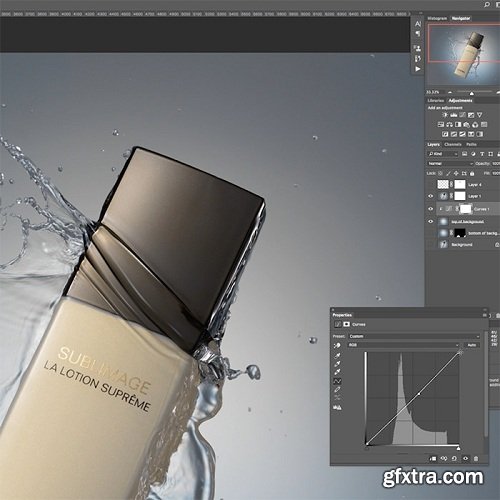 Karl Taylor Phorography - Post-Production Floating Cosmetics Splash Shot