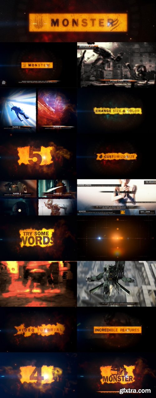 Videohive Monster Broadcast Package 16029360