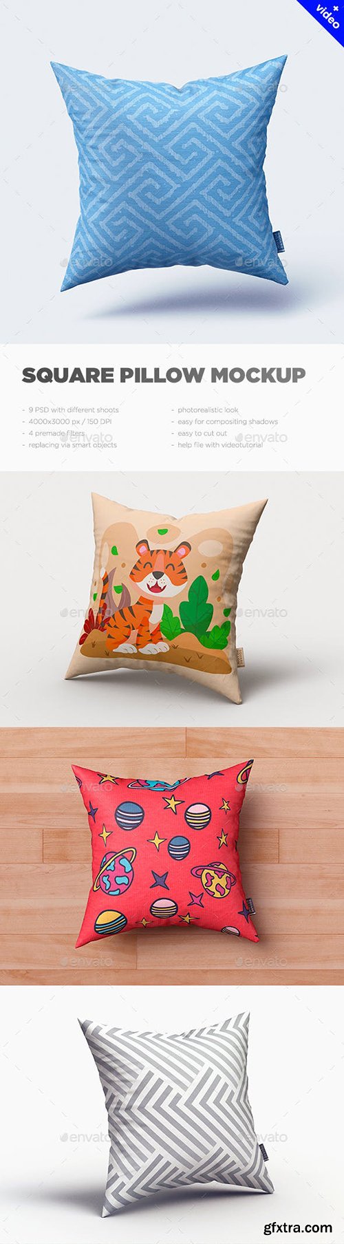 Graphicriver - Square Pillow MockUp 22995696