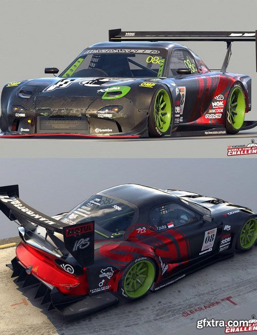 Mazda RX-7 FD3S Time Attack – 3D Model