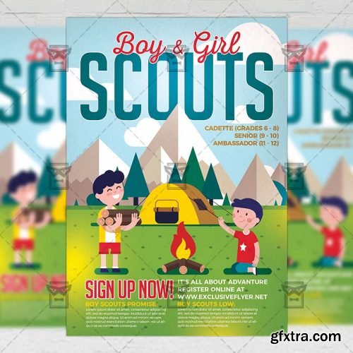 Scouts Flyer - Community A5 Template