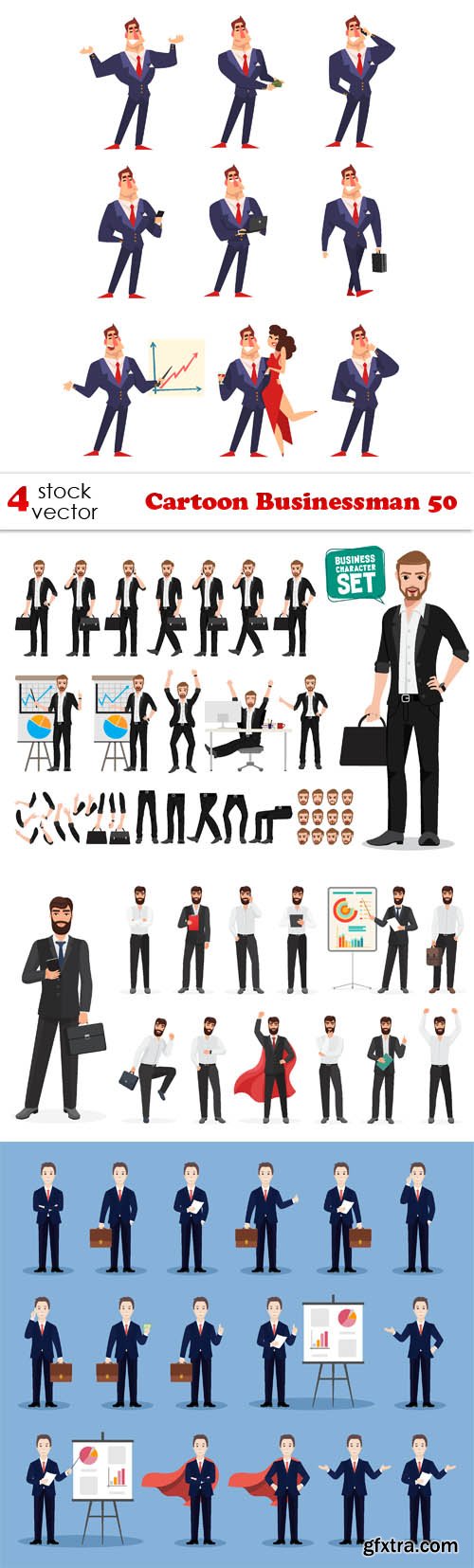 Vectors - Cartoon Businessman 50