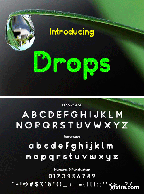 Drops Font