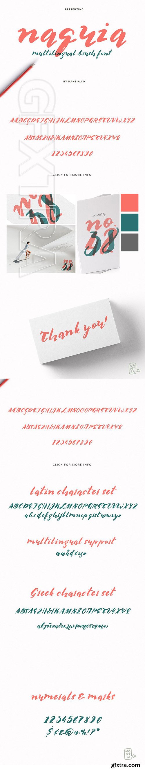 CreativeMarket - Multilingual Brush Font- Naquia Font 3252935