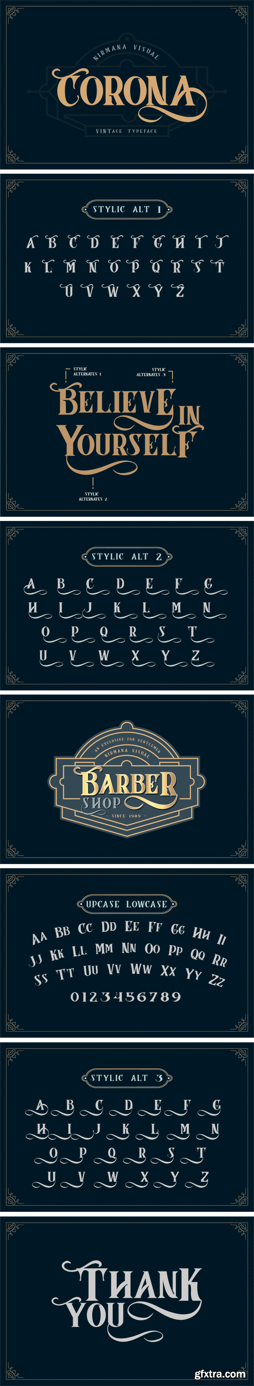 Fontbundles - Corona Vintage Typeface 179120