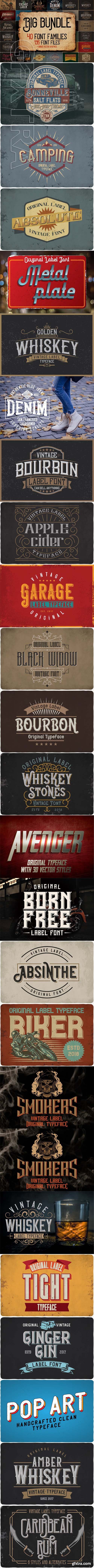 Vintage Fonts Bundle