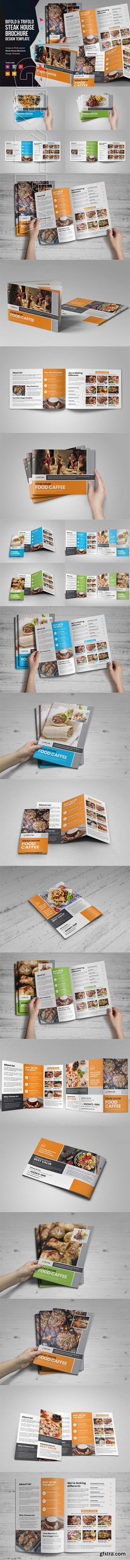 Food Menu Bifold-Trifold Brochure v3