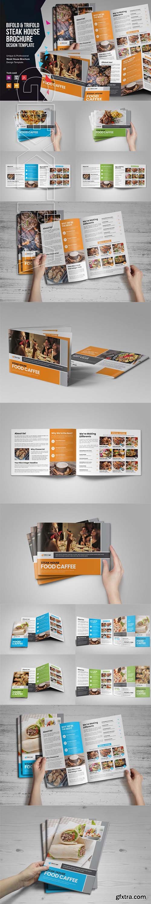 Food Menu Bifold-Trifold Brochure v3