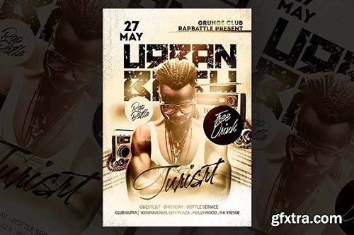 CreativeMarket - Hip - Hop Flyer 3256514