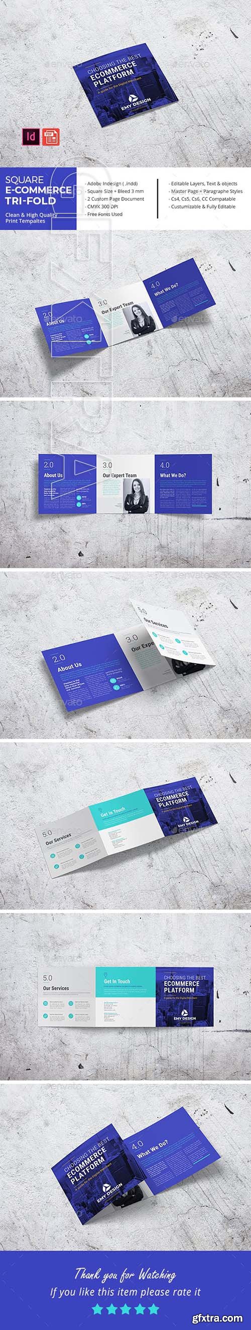 GraphicRiver - Square E-Commerce Business Tri-Fold 22881194