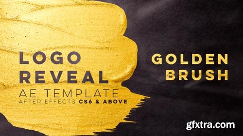 Videohive - Golden Brush Logo Reveal - 21401054