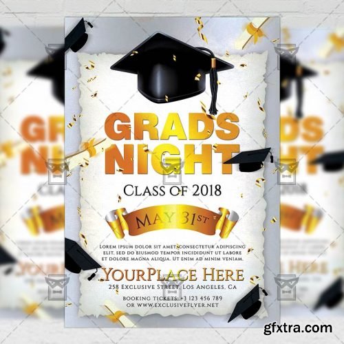 Grads Night Flyer - Seasonal A5 Template