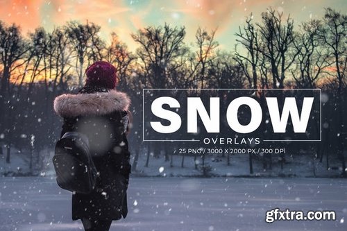 25 Snow Photoshop Overlays