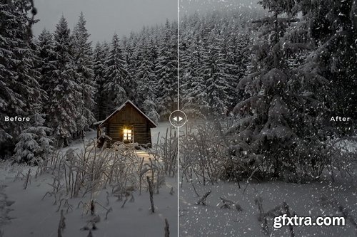 25 Snow Photoshop Overlays