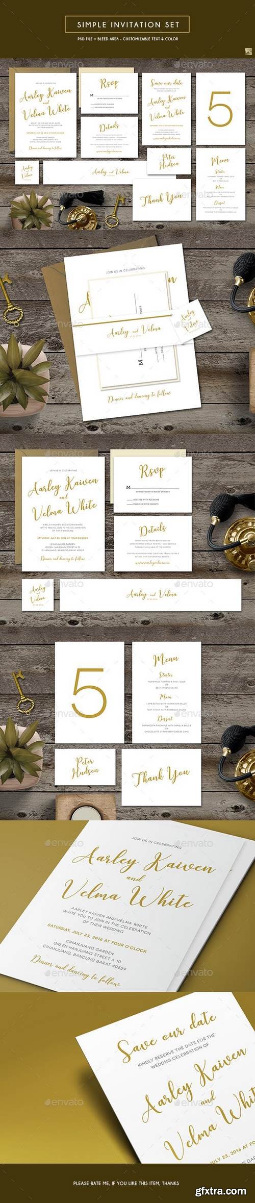 Graphicriver - Simple Invitation Set 19086212