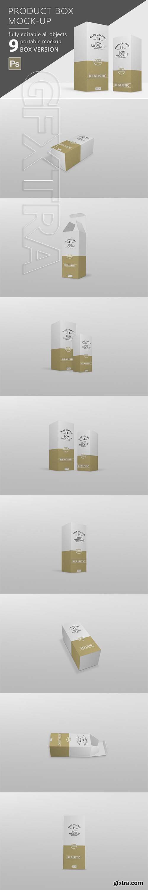 CreativeMarket - Box Mockup Thin 2948106