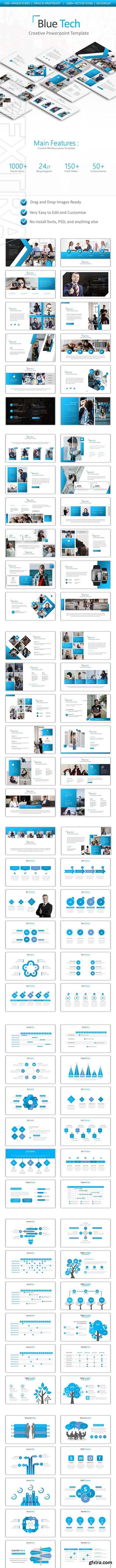 GraphicRiver - Blue Tech Powerpoint 22875554