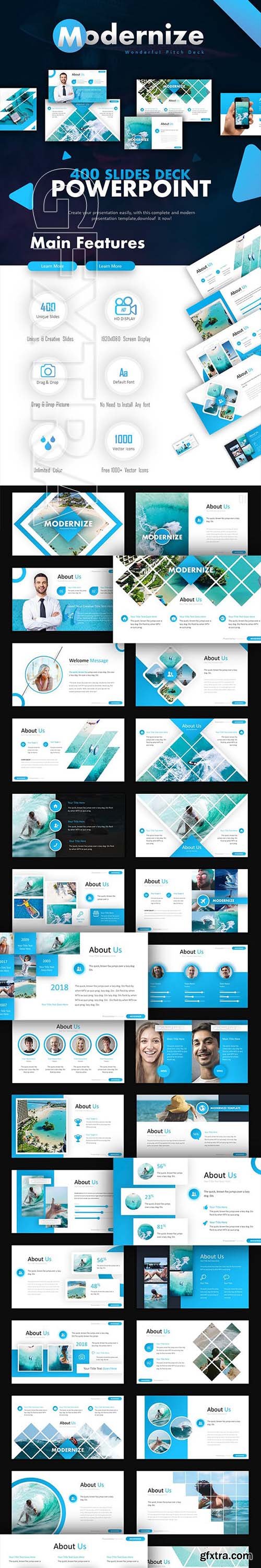 GraphicRiver - Modernize Pitch Deck Powerpoint 22876497