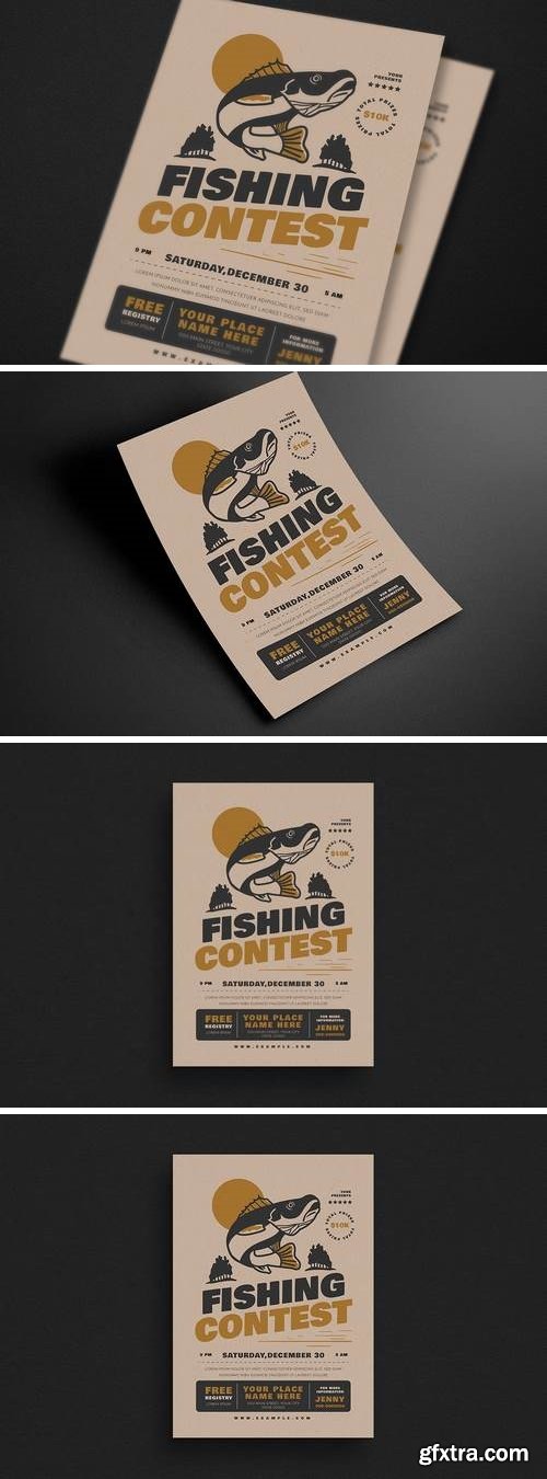 Fishing Contest Event Flyer