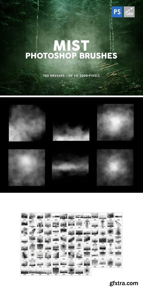 100 Mist Photoshop Stamp Brushes