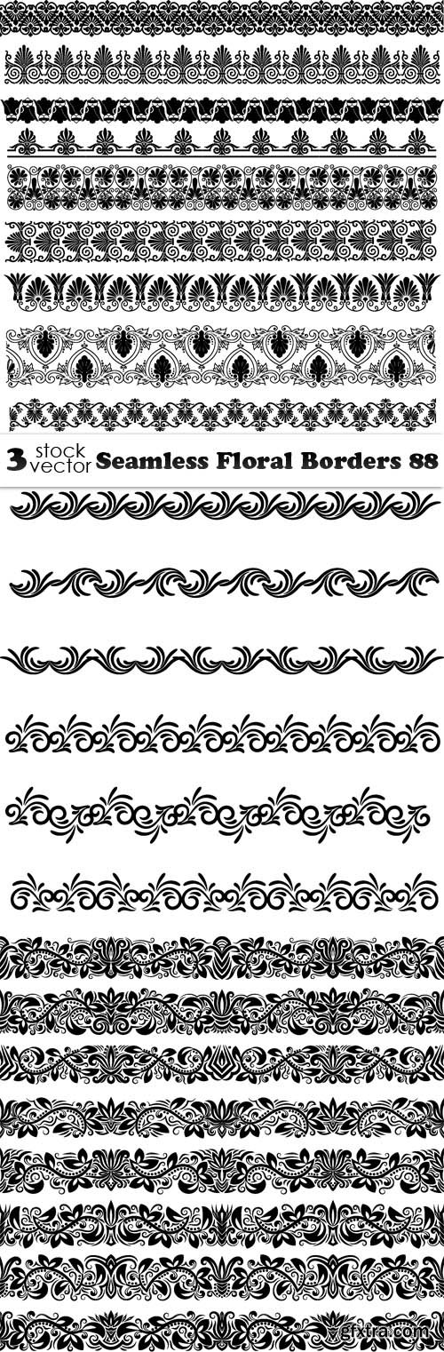 Vectors - Seamless Floral Borders 88