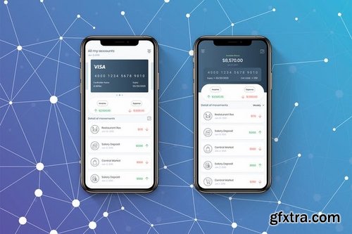 Mobile Bank Finance UI - H