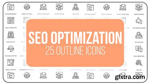 MA -  SEO Optimization - 25 Outline Icons After Effects Templates 149609