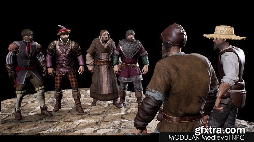 Unreal Marketplace - Modular Medieval NPC