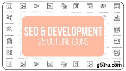 MA -  SEO And Development - 25 Outline Icons After Effects Templates 149608